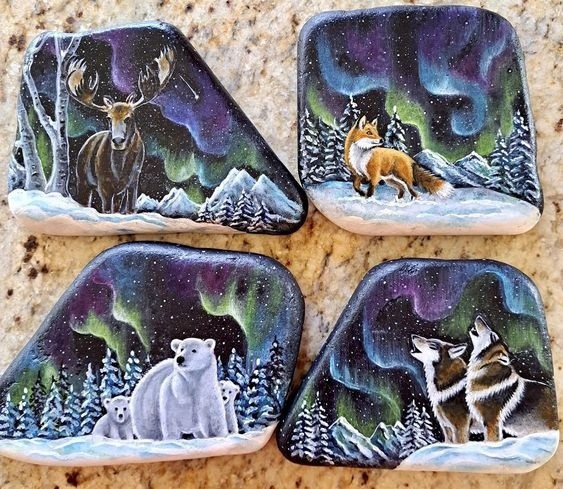 Чудесная роспись по камням