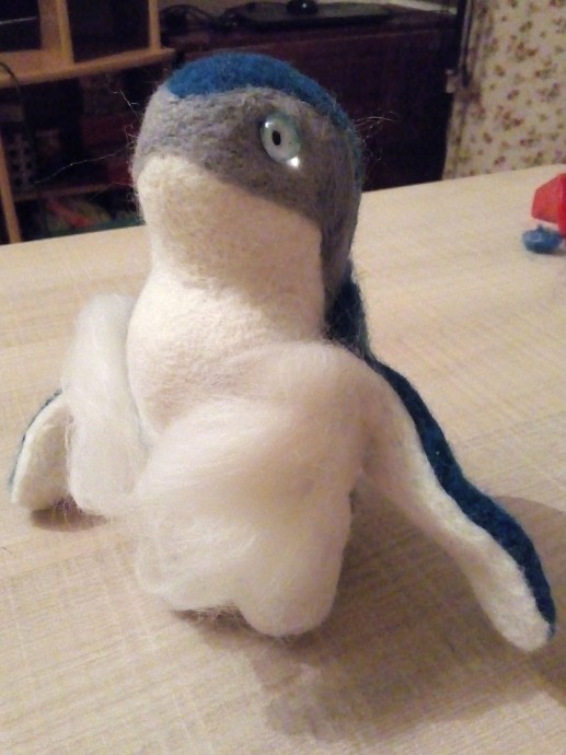 ​Малыш-Пингвин в технике сухого валяния