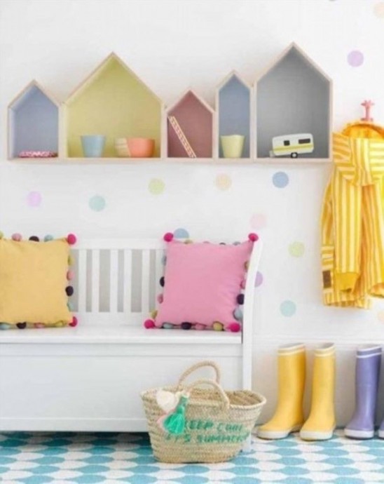 Необычные полки для детской комнаты: идеи для интерьера своими руками