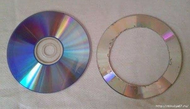 Подхват для штор из CD диска: мастер-класс
