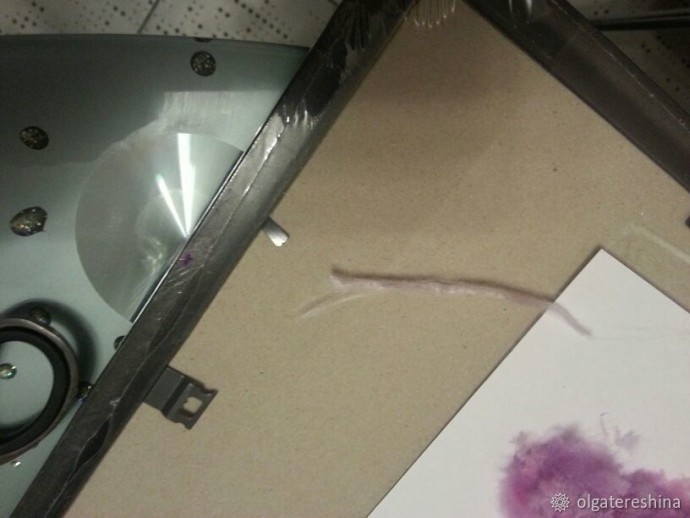 Букет сирени в технике шерстяной акварели