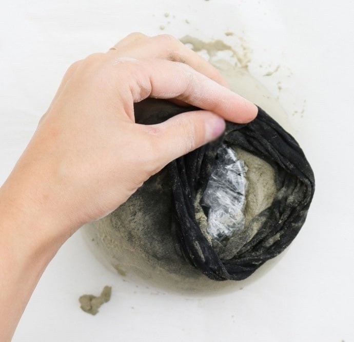 Кашпо для суккулентов из цемента