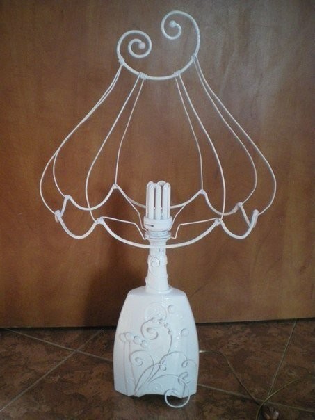 Роскошный светильник в ретро стиле из стеклянной бутылки