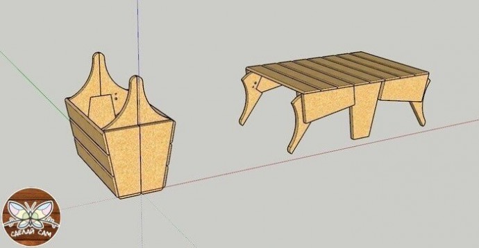 ​Столик-корзинка