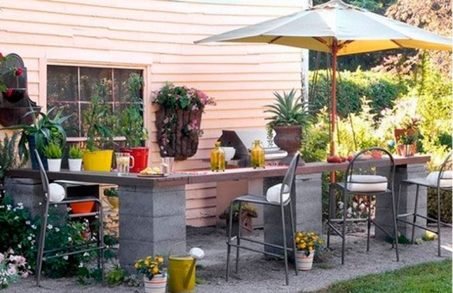 Использование шлакоблоков в декоре на даче: вдохновляющие идеи