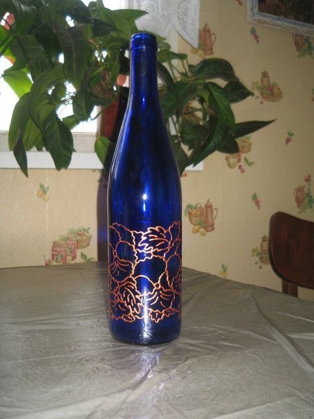 Роспись бутылки