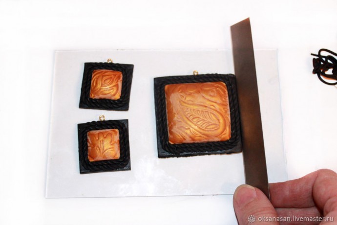 Комплект украшений в технике Мика Шифт