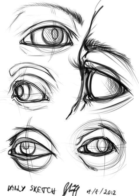 Учимся рисовать глаза