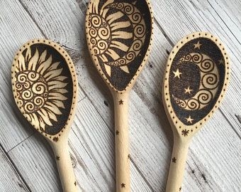 Выжигание на ложках