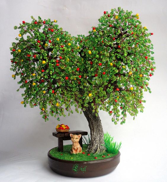 Яблони из бисера: вдохновляющие идеи