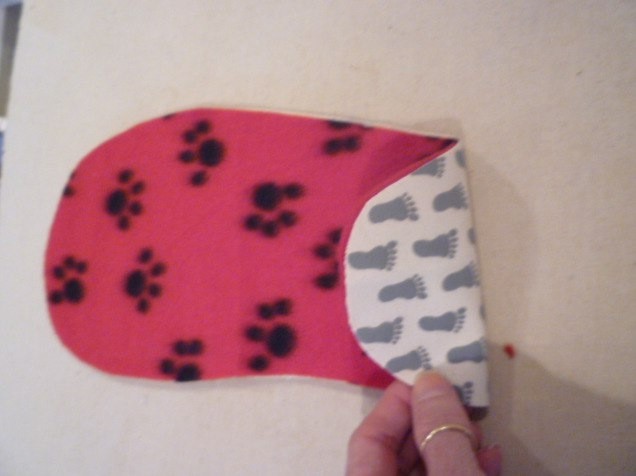 Домашние сапожки из флиса Домашние сапожки из флиса