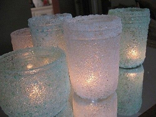 Подсвечник из стекла