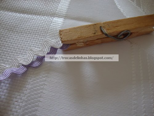 Нежнейшая розочка из тесьмы зиг-заг