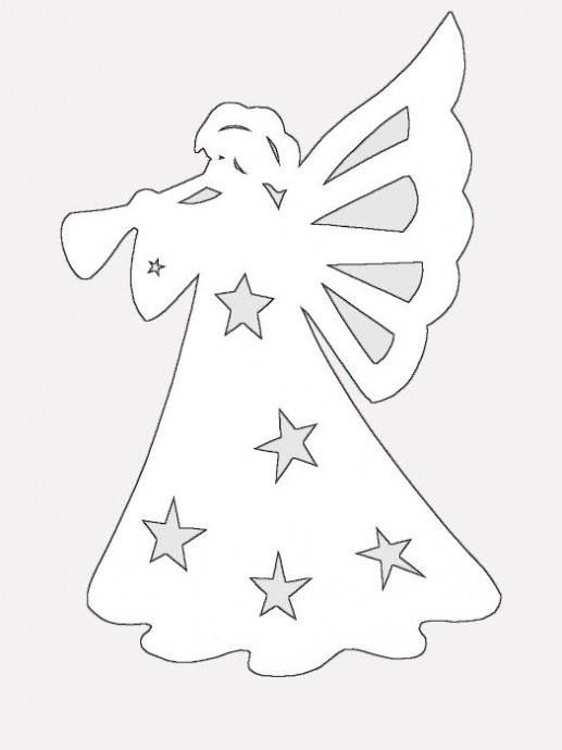 Огромное количество чудесных новогодних трафаретов