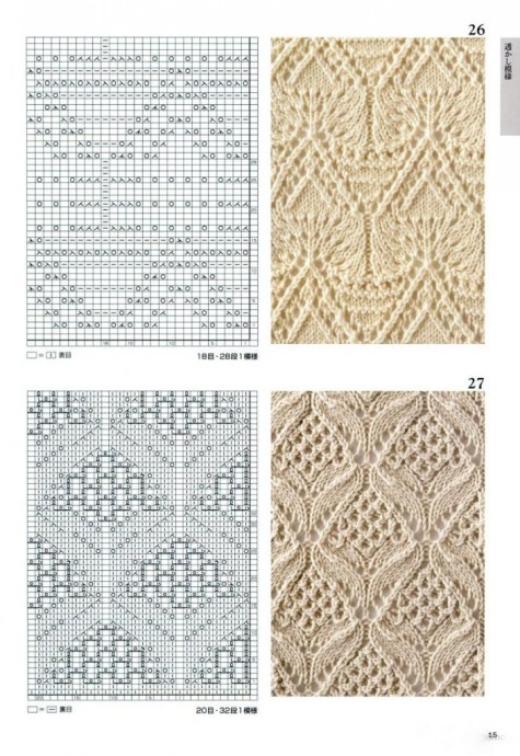 Схемы красивейших узоров