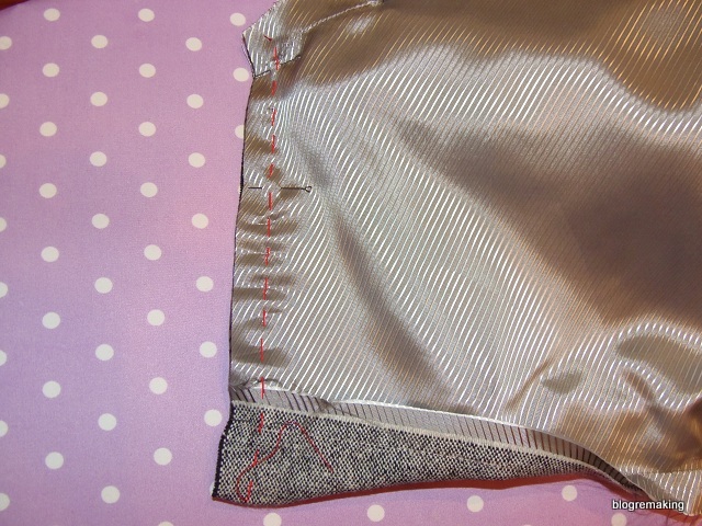 Технология обработки шлицы в изделиях с подкладкой