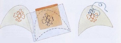 Тапочки с вышивкой гладью