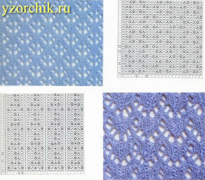 Запоминающиеся узоры на спицах