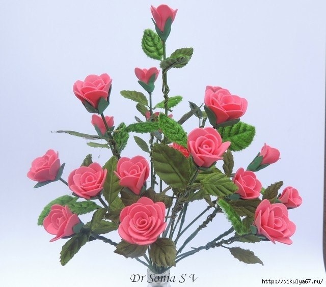 Розочки из фоамирана