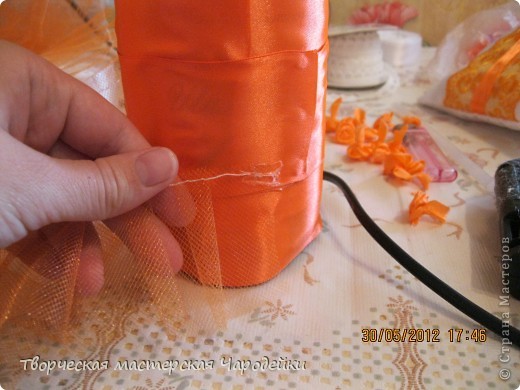 Свадебные бутылки: мастер-класс