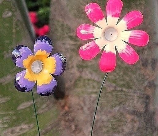 Интересная идея для цветника на садовом участке