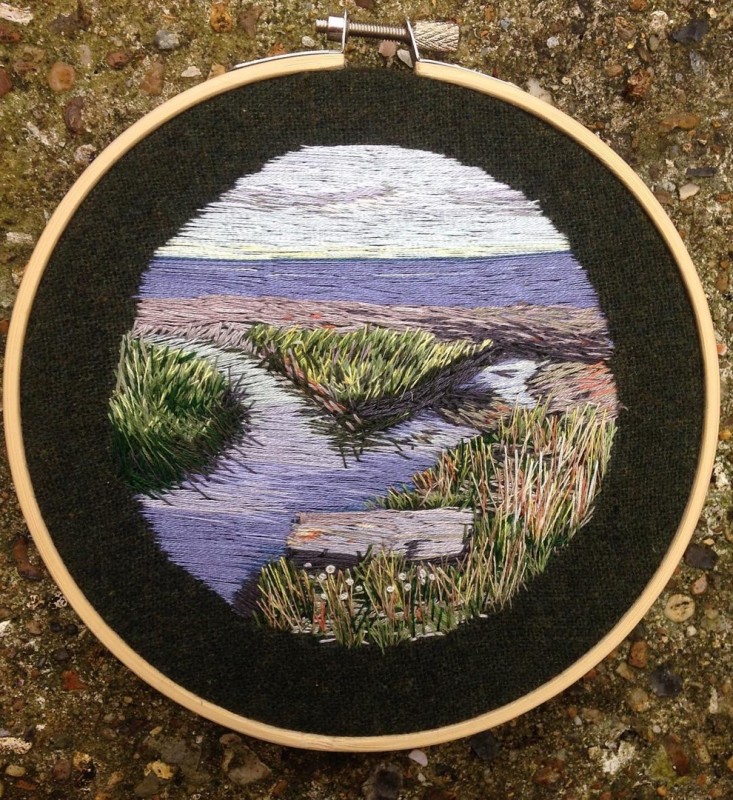 Вышитые пейзажи, похожие на живые: идеи