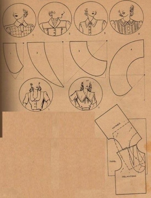 ​Интересные варианты верха блузок