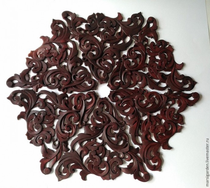 Декорирование сумки с объемным гибюким орнаментом