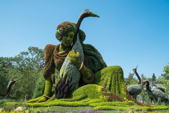 Восхитительные скульптуры из растений