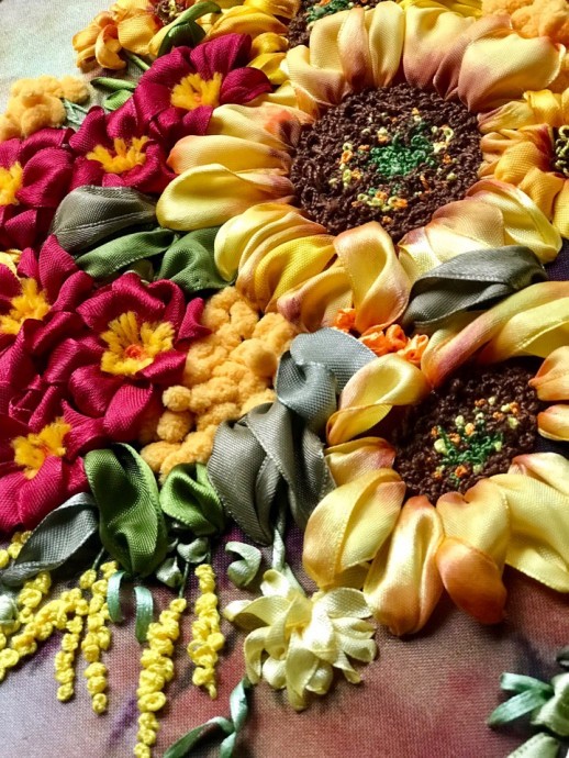 Вышивка лентами: идеи для вдохновения