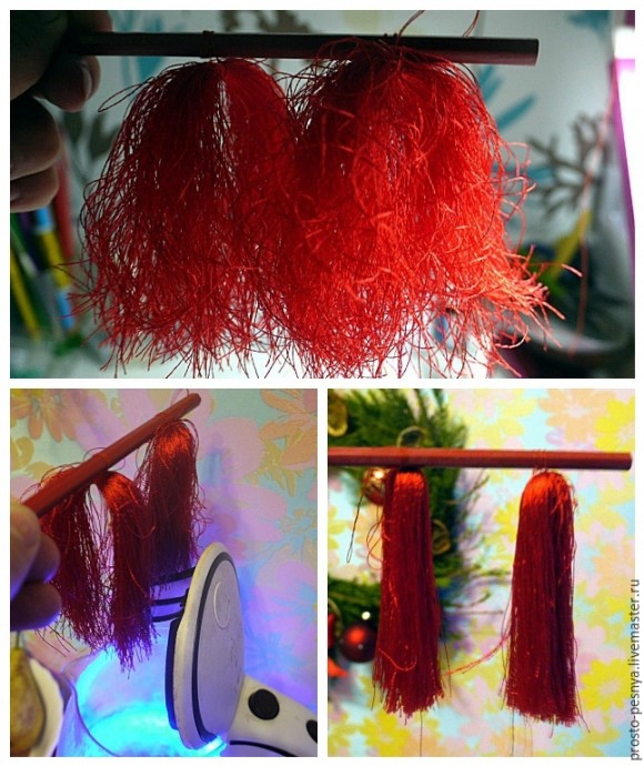 Шёлковые кисти для бижутерии