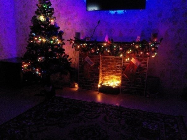Новогодний камин