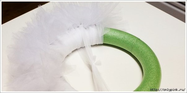 Новогодний венок в виде Деда Мороза