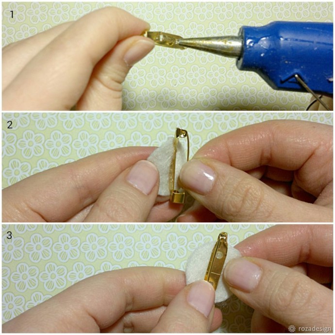 Брошь-цветок канзаши