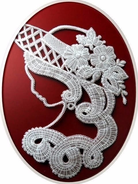 Кружевные портреты в технике пергамано