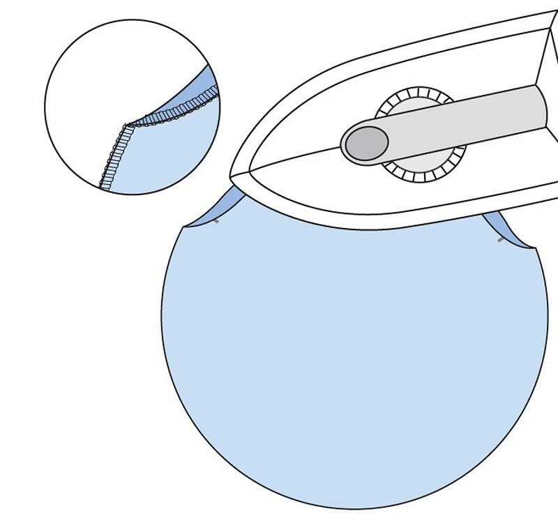 Шьем чехол на круглую подушку