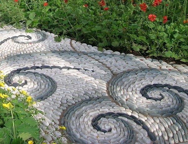 Спиральное мозаичное панно