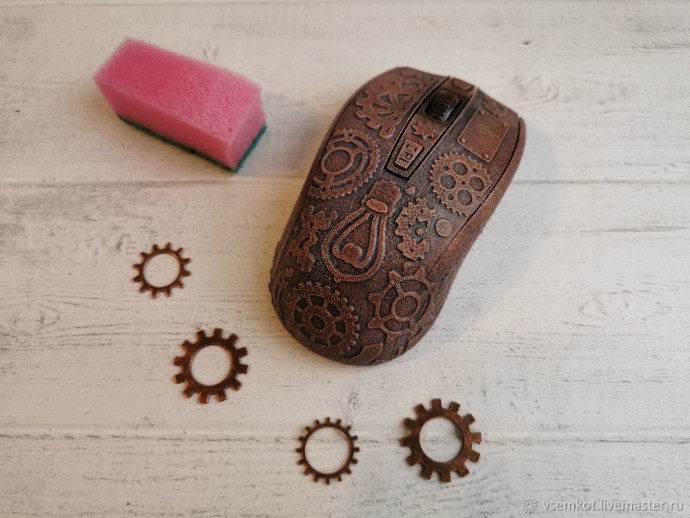 Компьютерная мышка в стиле стимпанк