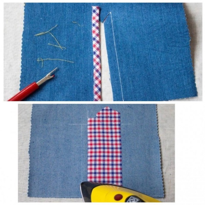 ​Планка рукава: обработка застежки двумя обтачками