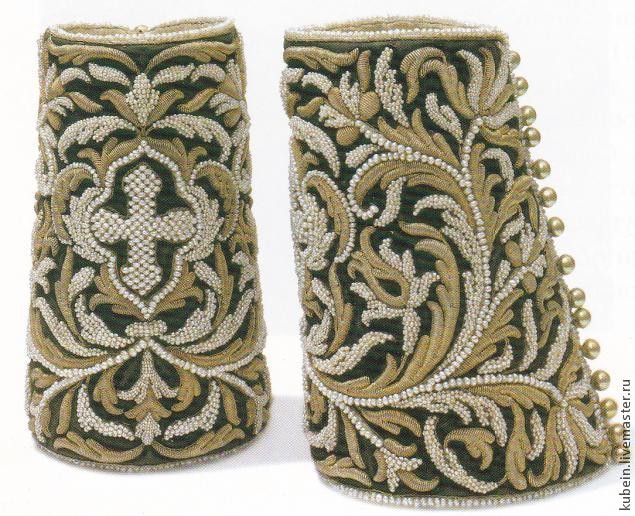 Вышивка гладью с перехватом по шнуру