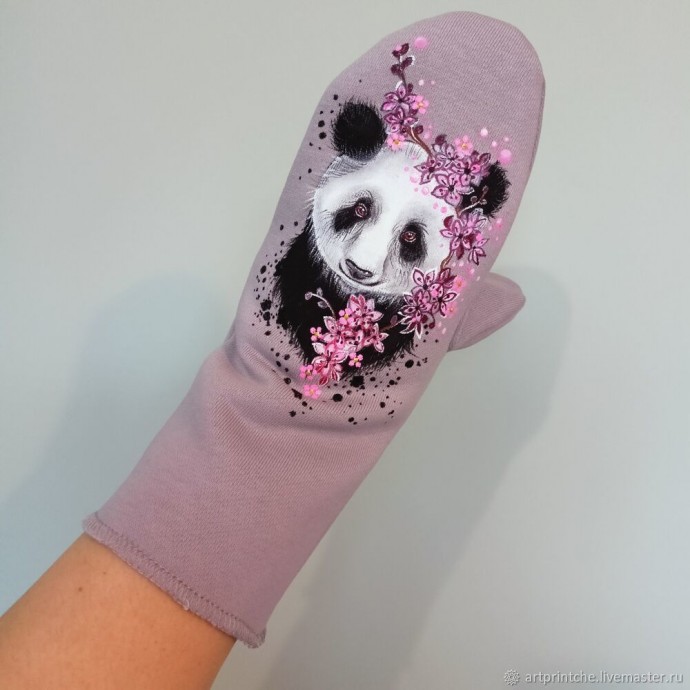 Красивая роспись по ткани