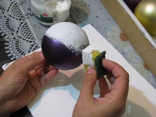 Декупаж новогодних шариков