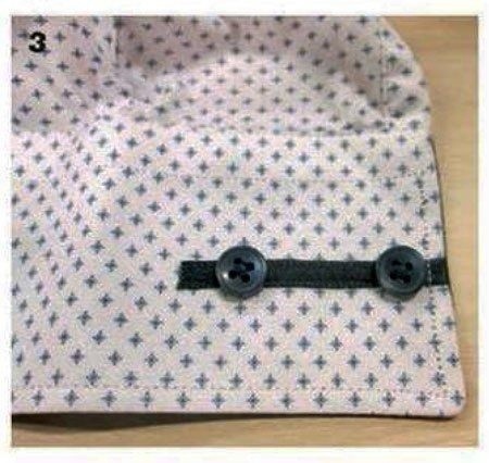 Декор на манжете мужской сорочки