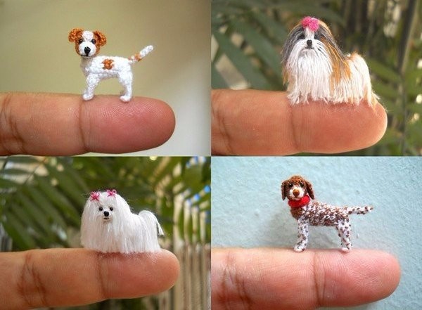 Миниатюрные собачки из пряжи: невероятные идеи для творчества
