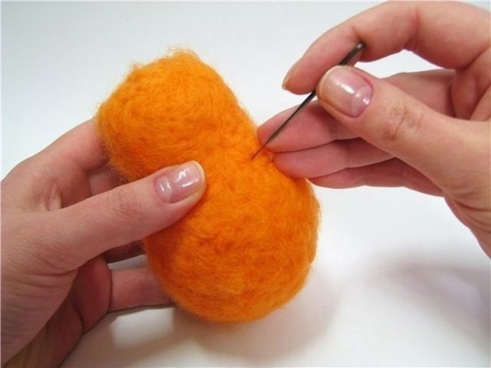 ​Оранжевое чудо из шерсти: мастер-класс