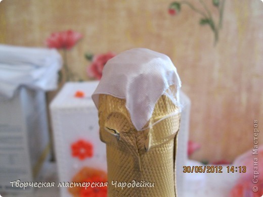 Свадебные бутылки: мастер-класс