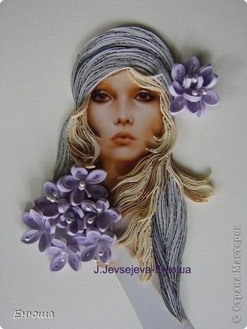 ​Дамочки в технике квиллинга