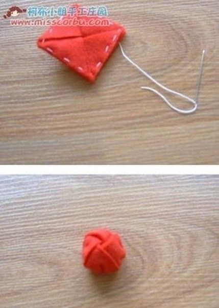 Красивые цветочки из ленты