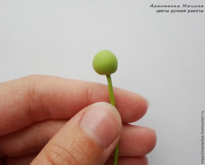 Лепка клевера из полимерной глины