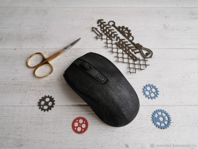 Компьютерная мышка в стиле стимпанк